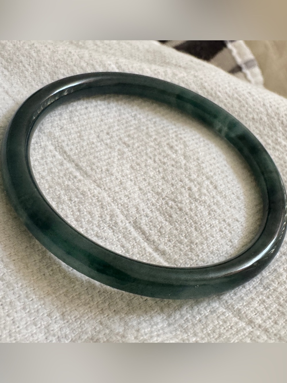 Jade Bangle Real Guatemalan Tea Jade size 54mm